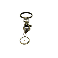 Antique Bronze Round Mustard Seed Charm Key Chain, Mustard Seed Gift, Believer, Mustard Seed Faith Gifts, Scripture Gifts, Christian Gifts