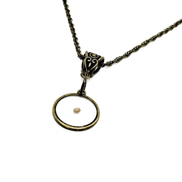 Antique Brass Mustard Seed Charm Necklace, Faith Gifts, Matthew 17 20, Mustard Seed Christian Jewelry, Believer Gifts, Faith, Baptism Gift