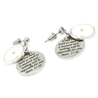 Mustard Seed Verse Earrings, Mustard Seed Jewelry, Matthew 17 20, Mustard Seed Faith Jewelry, Scripture Gifts, Faith, Believer, Christian
