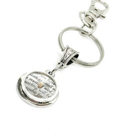 Mustard Seed Charm Key Chain, Mustard Seed Faith Gifts, Matthew 17 20 Gifts, Scripture Keychain, Baptism Gifts, Christian Keychain Gifts