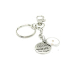 Mustard Seed Scripture Charm Key Chain, Matthew 17 20, Mustard Seed Faith, Christian Gift, Believer, Graduation Gift, Mountain Moving
