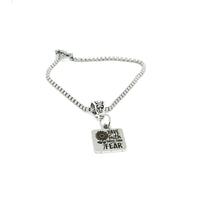 Have Faith Bigger Than Your Fear Charm Bracelet, Encouraging Her, Believer, Belief, Motivating, Gift For Her, Daughter, Wife Gift