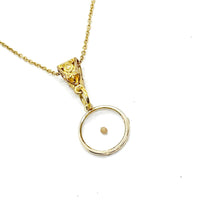 Mustard Seed Goldtone Charm Pendant Necklace, Mustard Seed Jewelry, Goldtone Mustard Seed Necklace, Christian Jewelry Necklace Gift