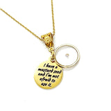 I Have A Mustard Seed And I’m Not Afraid To Use It Godltone Pendant Necklace, Mustard Seed Faith Quote, Baptism Gift, Daughter Gift