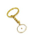 Goldtone Mustard Seed Key Chain, Believer, Mustard Seed Faith Gift, Oval Mustard Seed Charm, Christian, Faith Keychain, Matthew 17 20