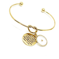 Mustard Seed Goldtone Cuff Bracelet, Mustard Seed Knot Bracelet, Faith Gift, Christian Jewelry, Matthew 17 20, Believer, Christian Gifts