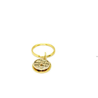 Goldtone Mustard Seed Quote Charm Keychain, I Have A Mustard Seed And I’m Not Afraid To Use It, Mountain Moving Faith, Matthew 17 20