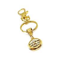 Goldtone I Have A Mustard Seed Quote Charm Key Chain, Mountain Moving Faity Matthew 17 20, Christian Gifts, Baptism, Sunday School Gifts