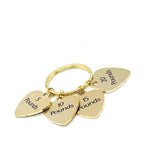 Goldtone Weight Loss Tracker Keychain, Weight Loss Celebration Key Chain, Weight Loss Goals, Celebration Gifts, Gift For Her, Pounds Lost
