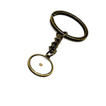 Antique Bronze Mustard Seed Key Chain, Mustard Seed Faith Gift, Oval Mustard Seed Charm, Believer Faith Gift, Matthew 17 20 Key Chain,