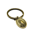 Antique Bronze Saint Anthony Key c\Chain, Patron Saint Of Lost Things, Doctor Of The Church, Catholic Saints, Faith Gifts, Saint Key Chain