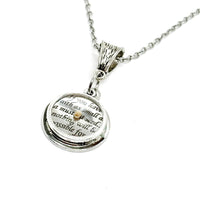 Mustard Seed Scripture Pendant Necklace, Matthew 17 20 Bible Verse Necklace, Christian Jewelry, Believer Gift, Belief, Mountain Moving Faith