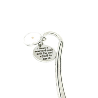 I Have A Mustard Seed Charm Shepherd Hook Bookmark, Christian Planner Bookmark, Mustard Seed Faith Bible Gifts, Bible Bookmark