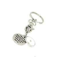 I Have A Mustard Seed Quote Charm Key Chain, Mountain Moving Faity Matthew 17 20, Christian Gifts, Baptism, Sunday School Gifts, Bible Study
