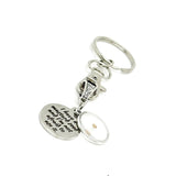 I Have A Mustard Seed Quote Charm Key Chain, Mountain Moving Faity Matthew 17 20, Christian Gifts, Baptism, Sunday School Gifts, Bible Study