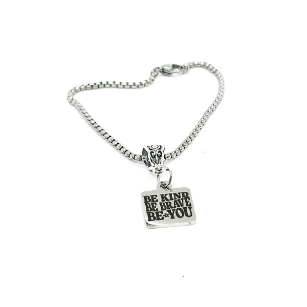Be Kind Be Brave Be You Charm Bracelet, Encouraging Her, Motivational, Motivating, Gift For Her, Daughter, Wife Gift, Encouragement Gift