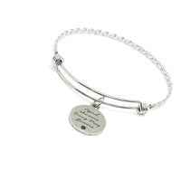 April Showers Bring May Flowers Charm Bangle Bracelet, Difficulties, Difficult Times, Gift For Her, Friend Gift, Sympathy, Better Days