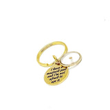 Goldtone Mustard Seed Quote Charm Keychain, I Have A Mustard Seed And I’m Not Afraid To Use It, Mountain Moving Faith, Matthew 17 20