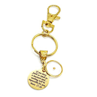 Goldtone Mustard Seed Charm Key Chain, Mustard Seed Faith Gifts, Matthew 17 20 Gifts, Scripture Keychain, Baptism Gifts, Christian Gifts