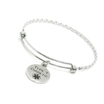 Type 1 Diabetic Medical Condition Charm Bangle Bracelet, Medical Notice, Gift For Her, Awareness, Caregiver Notice, Medical Caduceus