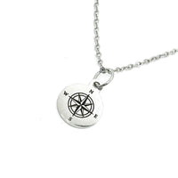 Compass Pendant Necklace, Traveler Gift, Going to College, Find Your Way Home, Trip Gifts, World Travels, Gift For Her, Daughter, Wife Gift