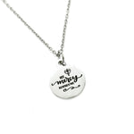 His Mercy Rescues Me Pendant Necklace, Psalm 6 4, Scripture Gift, Christian, Believer, Baptism Gift, Daughter, Friend, Difficult Times