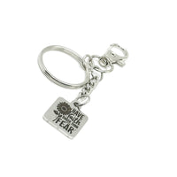 Have Faith Greater Than Your Fear Clip On Charm Key Chain, Motivating Quote, Encouragement Gift for Her, Gift For Him, Wife, Friend, Fun