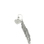 Do Small Things With Great Love Charm Bookmark, Daughter Gift, Reader Gift, Book Accessories, Hook Bookmark, Feather Stem, Motivating Her