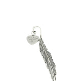 Do Small Things With Great Love Charm Bookmark, Daughter Gift, Reader Gift, Book Accessories, Hook Bookmark, Feather Stem, Motivating Her