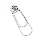 He Loved Us First Charm Bookmark, Paperclip Bookmark, 1 John 4 19, God Loves Us, Baptism Gift, Scripture Gifts, Christian Believer, Daughter