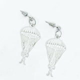 Parachutist Earrings Skydiver Dangle Earrings Adventure Jewelry Gift Freefall Statement Earrings Quirky Handmade Gift Gift For Her Friend