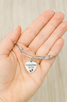 Grandma To Be Charm Bracelet Stainless Steel Heart Pregnancy Announcement Gift For New Grandma Baby Shower Jewelry Adjustable Bangle