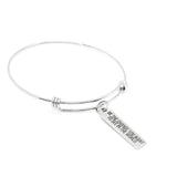 Be The Change You Want To See In The World Stainless Steel Bracelet 8mm x 34mm Charm Adjustable Bangle Inspirational Jewelry