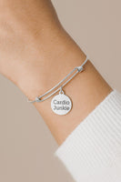 Cardio Junkie Stainless Steel Bangle Bracelet Fitness Enthusiast Jewelry Gift For Runners Gym Workout Lovers Sports Accessory