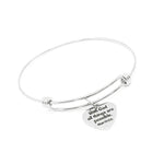 Stainless Steel Bible Verse Bracelet With God All Things Are Possible Matthew 19 26 Heart Charm Christian Jewelry Inspirational Gift