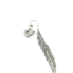 I Love My Doberman Charm Stem Bookmark, Hook Bookmark, Reader Gift, Dog Owner Gift For Her, Gift For Him, Planner Bookmark, Feather