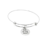 Key To My Heart Stainless Steel Charm Bracelet Adjustable Bangle Romantic Jewelry Gift For Her Couples Anniversary Valentine Accessory