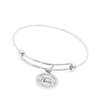 I Can Do All Things Through Christ Who Strengthens Me Stainless Steel Bracelet Christian Jewelry Faith Gift Bible Verse Philippians 4 13