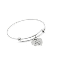 I Am A Queen Stainless Steel Heart Charm Bracelet Inspirational Jewelry Adjustable Bangle Gift For Women Empowerment Bracelet