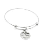 Be Not Conformed To This World Romans 12 2 Stainless Steel Bracelet Adjustable Christian Bangle With 19mm Scripture Charm Faith Gift