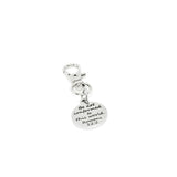 Be Not Conformed To This World Romans 12 2 Clip On Charm Stainless Steel Scripture Charm Inspirational Purse Zipper Backpack Charm