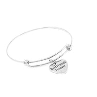 Best Friends Forever Stainless Steel Heart Charm Bracelet Adjustable Bangle Friendship Jewelry Gift For Her Matching Bracelets