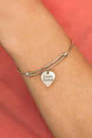 I Love Curling Stainless Steel Adjustable Bangle Bracelet With Heart Charm Sports Jewelry Gift For Curling Player Or Fan