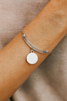 What She Tackles She Conquers Stainless Steel Bracelet With 19mm Charm, Inspirational Jewelry For Women Empowerment Motivational Gift