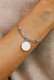 Stainless Steel Matron Of Honor Bracelet, Wedding Party Gift Round Charm Jewelry Bridal Shower Gift Bridesmaid Proposal Bangle