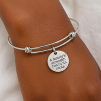 Dreaming Of The Sea Stainless Steel Bracelet With 19mm Square Charm, Beach Lover Jewelry Ocean Inspired Gift For Her Nautical Summer Style