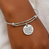 Dreaming Of The Sea Stainless Steel Bracelet With 19mm Square Charm, Beach Lover Jewelry Ocean Inspired Gift For Her Nautical Summer Style