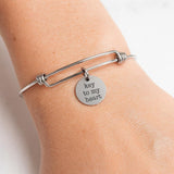 Key To My Heart Stainless Steel Charm Bracelet Adjustable Bangle Romantic Jewelry Gift For Her Couples Anniversary Valentine Accessory