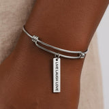 First My Mother Forever My Friend Stainless Steel Bracelet Adjustable Bangle Jewelry Gift For Mom Mothers Day Birthday Sentimental Accessory