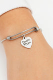 Dance Mom Bracelet Stainless Steel Bangle With 19mm Heart Charm, Gift For Dance Moms Jewelry For Women Supportive Mom Accessories